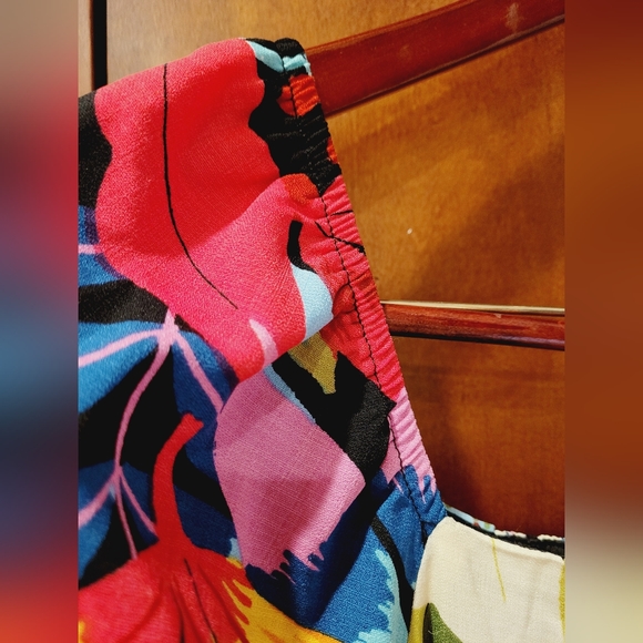 NWT-💚❤️💙Julia Jordan-Multi Colored Puffy Sleeves Can Can Summer Dress Size 12 - Picture 4 of 16